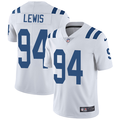 Indianapolis Colts 94 Limited Tyquan Lewis White Nike NFL Road Men Vapor Untouchable jerseys
